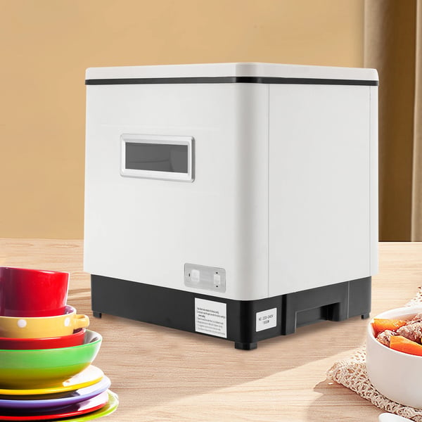 Pöytätiskikone, täysin automaattinen, UV-sterilointi, 360° kiertopesu, 220 V, valkoinen