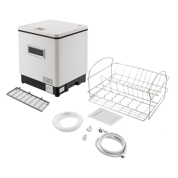 Pöytätiskikone, täysin automaattinen, UV-sterilointi, 360° kiertopesu, 220 V, valkoinen