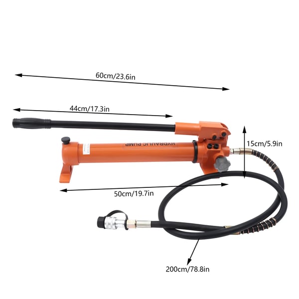 CP-700, hydraulinen käsipumppu, kannettava pumppu hydraulityökaluille ja sylintereille, vakaa suorituskyky, EU‑pistoke