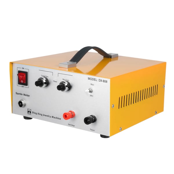 Punktsvejser til smykker - Elektrisk lodde-/svejsemaskine - 600 W - 80 A puls - 220 V - Gråbrun
