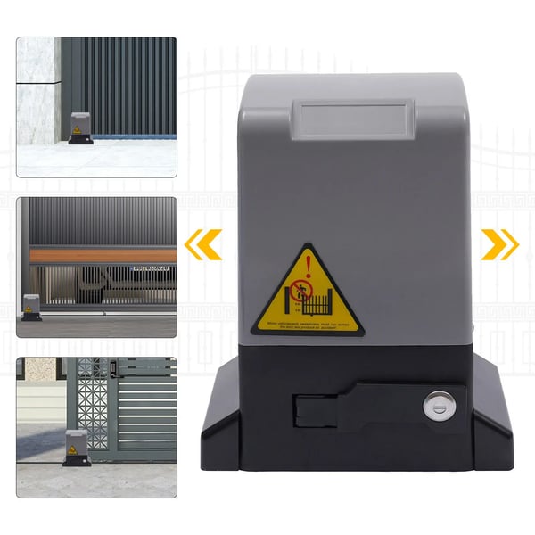 Automaattinen sähköinen liukuportin avaaja, paketti, 220V, IP44, kaukosäädin, metallirakenne, monivärinen