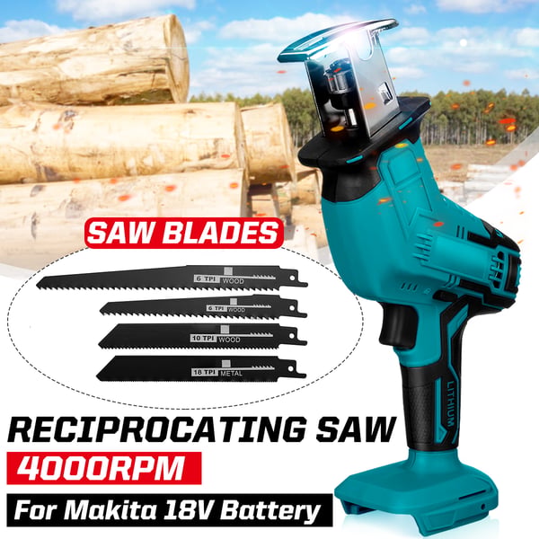 Tigersåg - Sladdlös 18V Bajonettsåg - Hastighet 4100 varv/min - Kapdjup 100 mm - För trä - Utan batteri