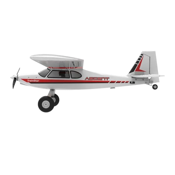 TrainStar Ascent - RC trænerfly - KIT byggesæt uden elektronik - Vingefang 140 cm - EPO-skum - 2-kanal - Til begyndere - Hvid