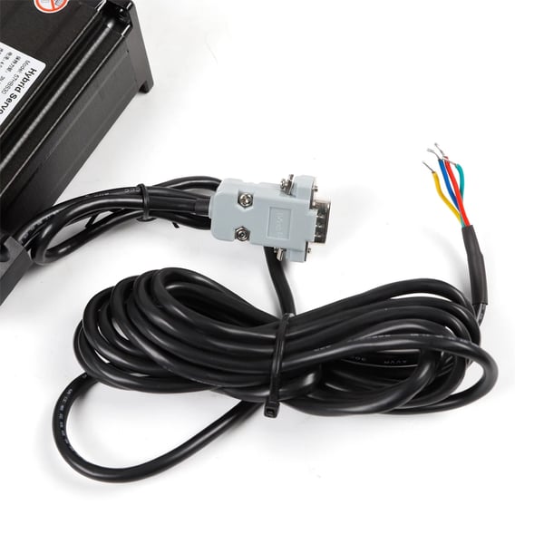 Stepmotor & Driver Sæt - NEMA 23 57 mm - Closed Loop - Moment 3,0 Nm - DSP 32-bit - HBS57 Driver - Sort