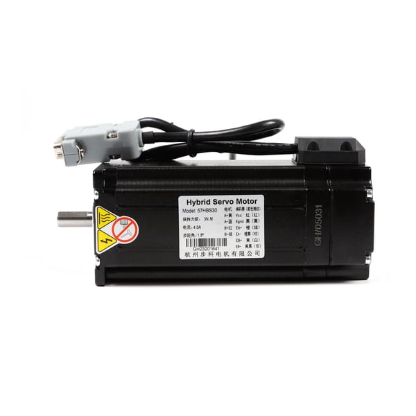 Stepmotor & Driver Sæt - NEMA 23 57 mm - Closed Loop - Moment 3,0 Nm - DSP 32-bit - HBS57 Driver - Sort