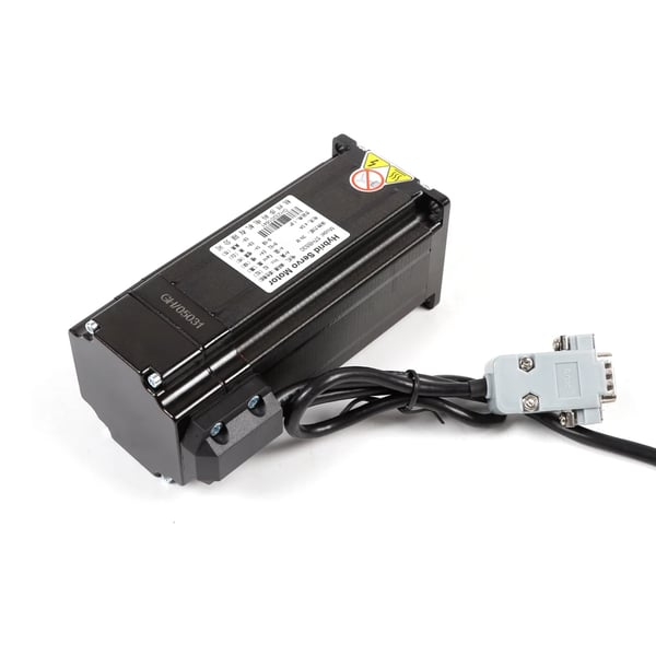 Stepmotor & Driver Sæt - NEMA 23 57 mm - Closed Loop - Moment 3,0 Nm - DSP 32-bit - HBS57 Driver - Sort