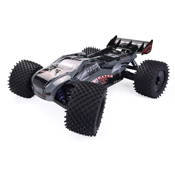 RC-auton runkosarja - 9021 V3 - Mittakaava 1:8 - 4WD - Metallirunko - Akseliväli 370 mm - Ilman elektroniikkaa/akkua - Musta