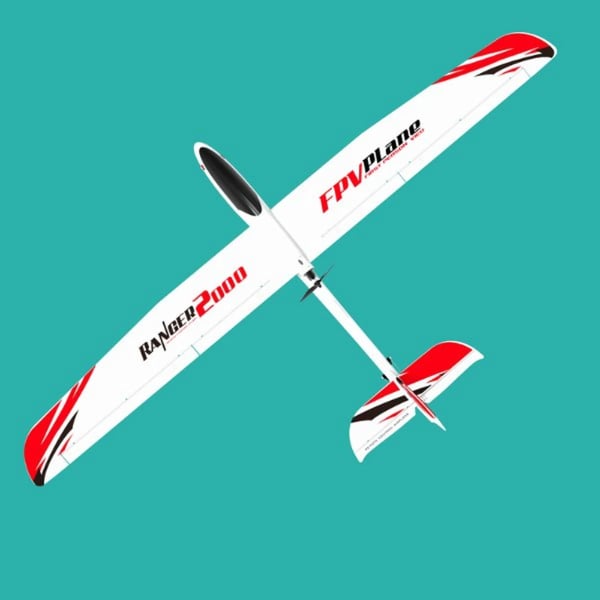 Ranger 2000 V757-8 - RC fly PNP - 200 cm vingefang - EPO-skum - 2 kanaler - 5–10 min flyvetid - Uden sender & batteri - Sort