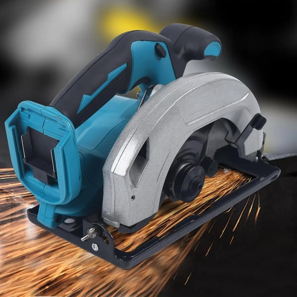 Batteridrevet rundsav - 18V Li-ion trådløs - 1380 W - 4500 omdr./min - 175 mm klinge (ikke inkl.) - Batteri medfølger ikke - Blå