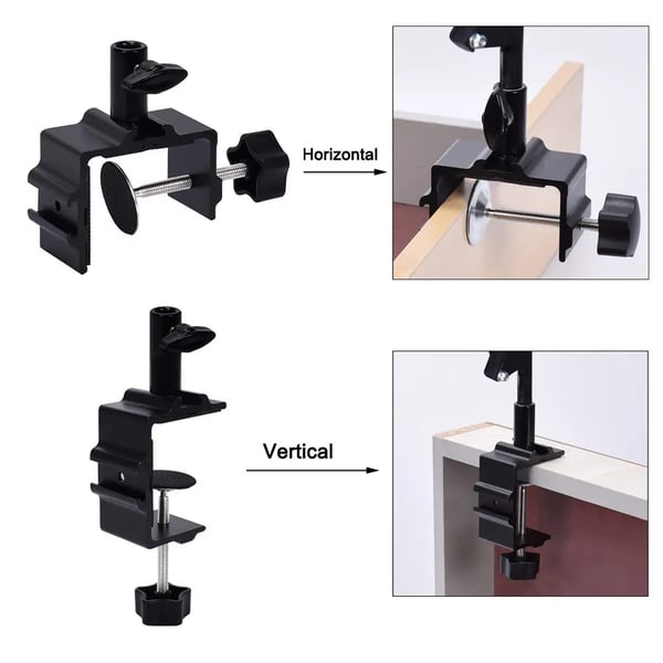 USB LED forstørrelsesglas - Bordlup - 5x Forstørrelse - USB-drevet - Fleksibel Arm 33 cm - Sammenklappelig - Med Stativ