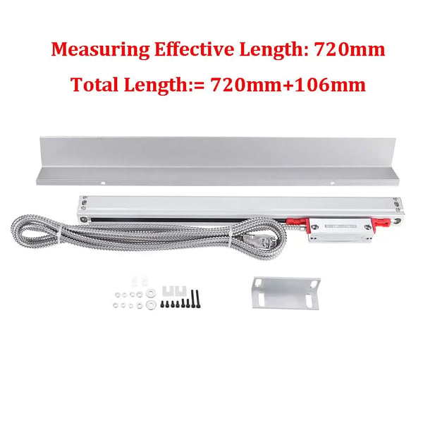 Optinen lineaariasteikko - KA300 - Mittapituus 720 mm - Resoluutio 5 µm - TTL-lähtö - Sorville & Jyrsinkoneelle - Vihreä