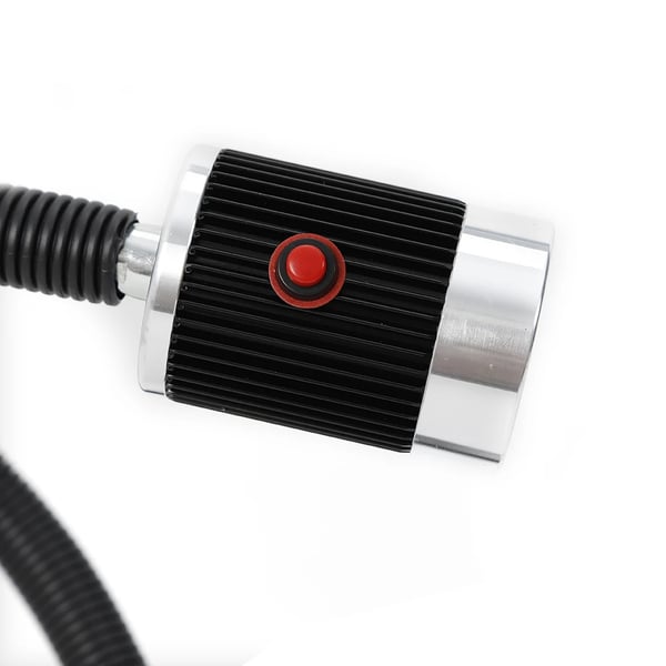 CNC maskinlampe - LED arbejdslampe - 5 W - 110–220 V - Fast fod - Fleksibel arm - Aluminiumslegering - Sort