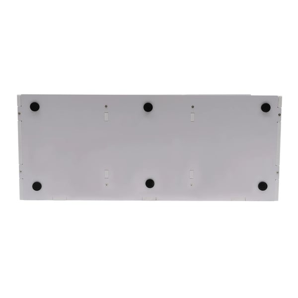 Postsorter til kontor - 24-fags dokumentreol - PVC & filt - Selvmontering - Ramme 10 mm, skilleplader 5 mm - Hvid