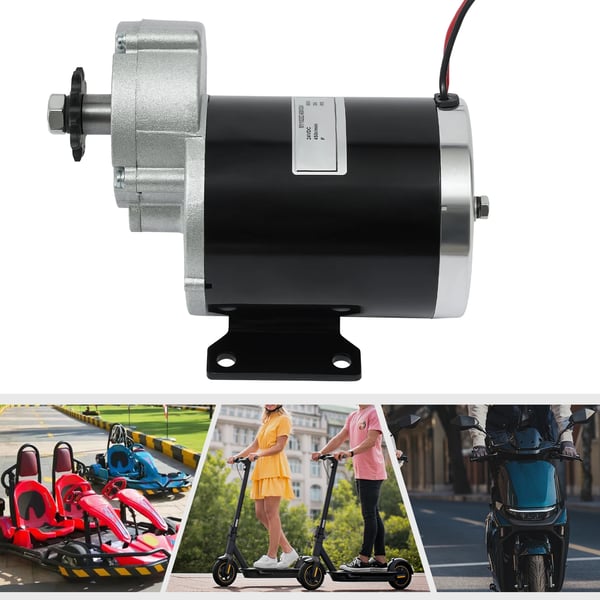 Elmotor - DC växelmotor 600W - Växlad reduktionsmotor - Högt vridmoment - Hög lastkapacitet - Låg hastighet - CE-certifierad