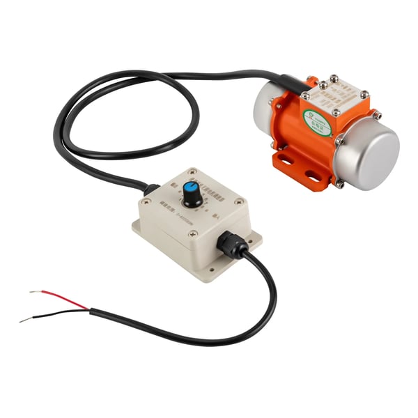 Elektrisk vibrationsmotor - Betonvibratormotor - 30 W - Børsteløs - 12 V DC - Orange