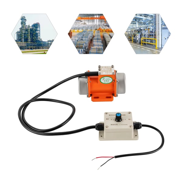 Elektrisk vibrationsmotor - Betonvibratormotor - 30 W - Børsteløs - 12 V DC - Orange