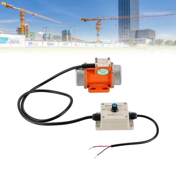 Elektrisk vibrationsmotor - Betonvibratormotor - 30 W - Børsteløs - 12 V DC - Orange