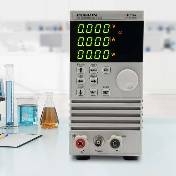 Elektroninen kuormitustesteri - KP184 - Yksikanavainen - 4 kuormatilaa - 100–500 V AC - Digitaalinen näyttö - Sininen