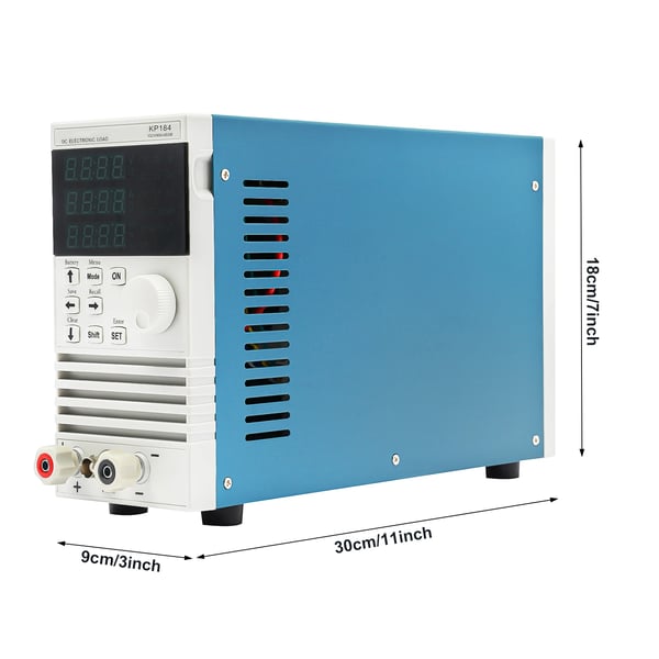 Elektroninen kuormitustesteri - KP184 - Yksikanavainen - 4 kuormatilaa - 100–500 V AC - Digitaalinen näyttö - Sininen