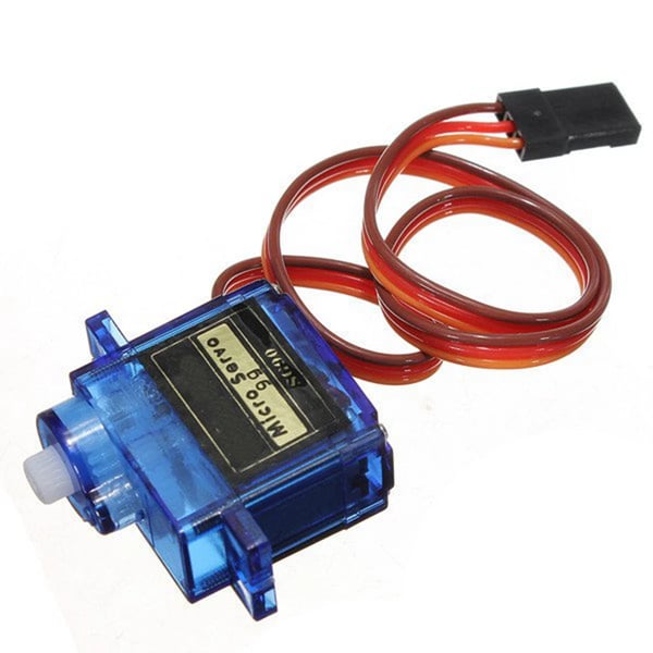 SG90 - Mikroservo - Analog 9 g - Metalgear - Til RC fly - 3,2×3×1,2 cm - Blå