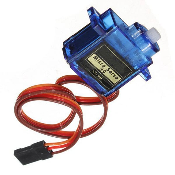SG90 - Mikroservo - Analog 9 g - Metalgear - Til RC fly - 3,2×3×1,2 cm - Blå