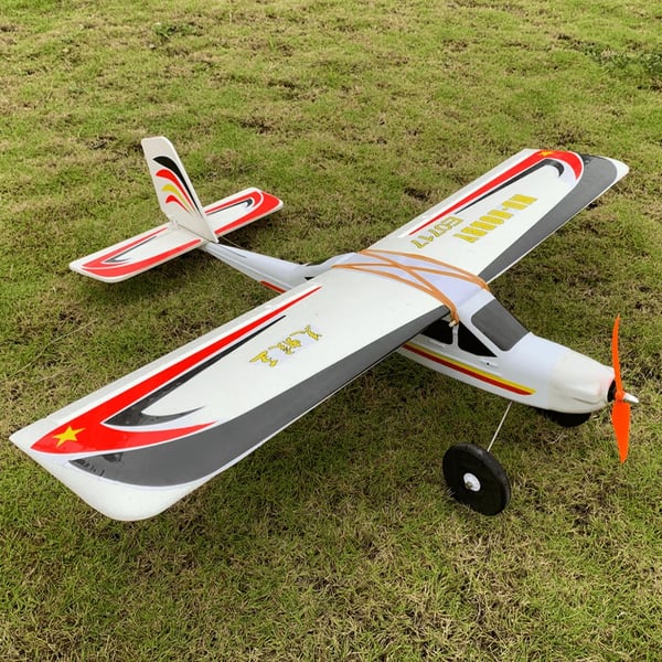 RC fly - Fastvinge træner - 1030 mm vingefang - STOL kort start - PNP uden batteri - 2-kanals MODE2 - EPS-skum - Begyndervenlig - Sort