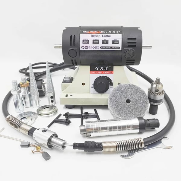 Bænksliber - Slibe- & Polermaskine - Effekt 800 W - Skivediameter 75 mm - Hastighed 10000 o/min - 220 V 50 Hz EU-stik - Vægt 4 kg - CE