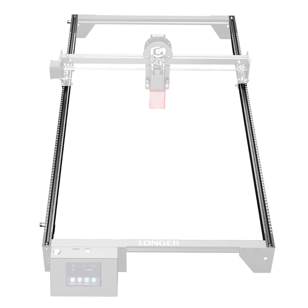 Y-akse udvidelsessæt til lasergraver - Ekspansionskit - Kompatibel med RAY5 5W/10W/20W - Til gravering & laserskæring - Rød