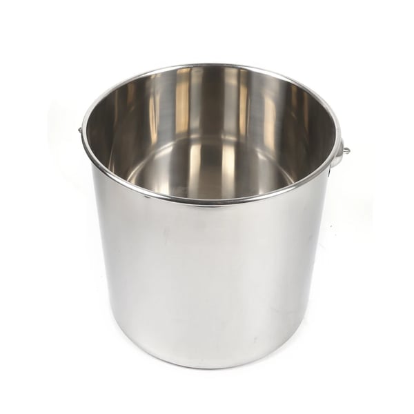 Mælkespand - Beholder - Rustfrit Stål - 20 L - Med Låg - Kraftig - Tåler Kogende Vand