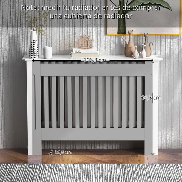 Elementskydd - MDF - Modern design - 112×19×81 cm - Ventilerat - Enkel montering