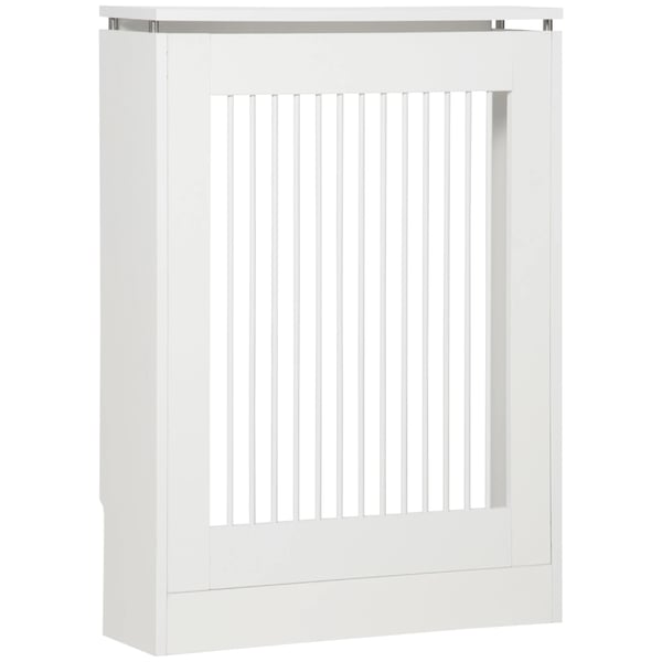 Radiatorskydd - MDF Elementskydd - Modern Design - Målad Yta - För Vardagsrum - Lätt Montering - Vit
