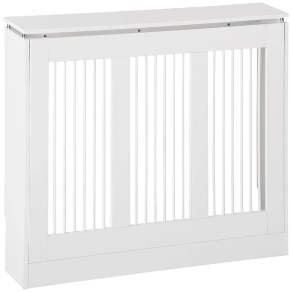 Radiatorskydd - MDF Elementskydd - Modern Design - Målad Yta - För Vardagsrum - Lätt Montering - Vit