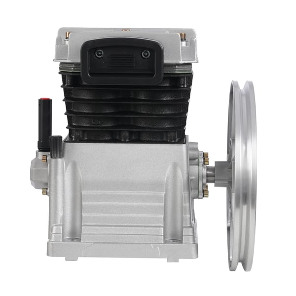 Ilmakompressorin pumppupää - 2065 - 3 HP - Yksivaiheinen kaksoissylinteri - Moottorille 2,2 kW - 0,8 MPa - Sylinteri Ø 6,5 cm - Hihnapyörä Ø 26 cm