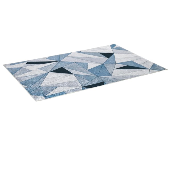 Matta - Golvmatta - 230 x 160 cm - Sammet - Diamantmönster - Modern