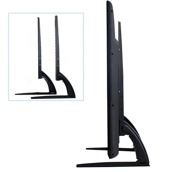 Universel TV-fod, bordstander, sort 12 tommer, højdejusterbar, max 35 kg, til LED/LCD-TV