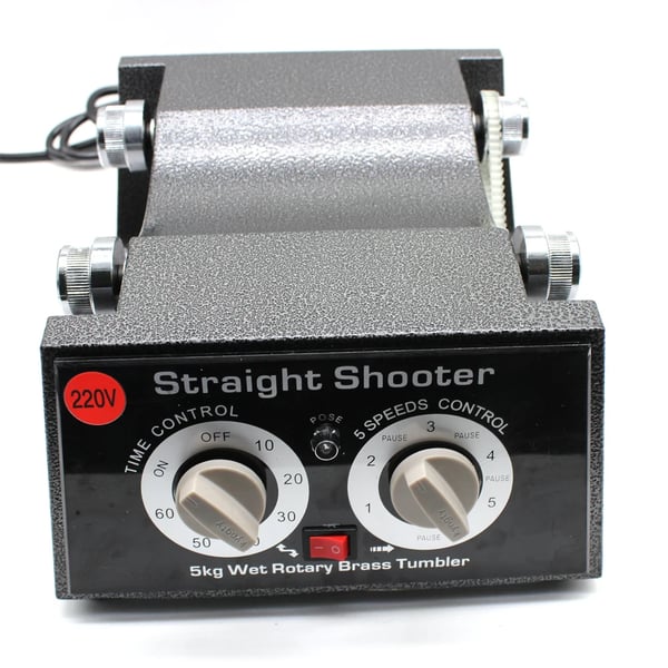 Slibe- og polermaskine til smykker/perler - Bordmodel - 220V, 150W - 5 hastigheder - 500–3000 rpm - Timer 0–60 min - Klar/Sort/Orange
