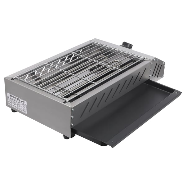 Sähkögrilli BBQ - Malli SC‑JHD9‑T - Suorakulmainen - Ruostumaton Teräs - 2,5 kW - 220 V/50 Hz - Säädettävä Lämpötila 50–300 °C - Johdollinen