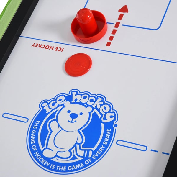 Multispelbord - 4-i-1 Spelbord - Bordfotboll - Bordhockey - Snooker - Pingis - Svart