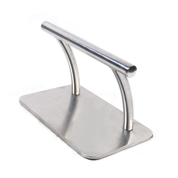 Frisørstol Fodstøtte - Stolmonteret Pedal - Rustfrit Stål - Størrelse 29,5×19×20,5 cm - Til Barbersalon - Sølv