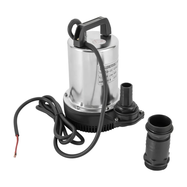 Djupbrunns dykpump DC 12V, 160 W, 50 l/min, 8 m lyft, 1'' utlopp, rostfritt stål, 3000 rpm, EU-kontakt