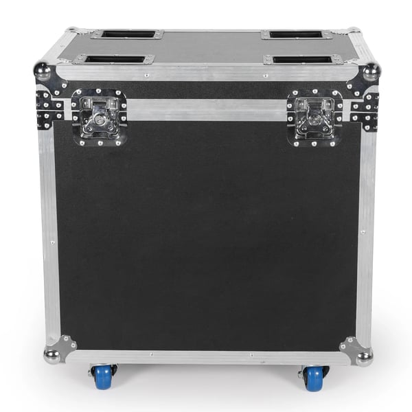 Flightcase kuljetuslaatikko 2×380 W moving headille - Airline Case - Vankka - Pyörät ja kahva - Mitat 66,5×42,5×72,5 cm - Vaaleanharmaa