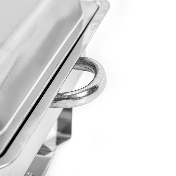 Buffetvarmer Chafing Dish - Rektangulær Madvarmer - 3 Sektioner 3×3 L (9 L) - Rustfrit Stål - Til Catering & Buffet