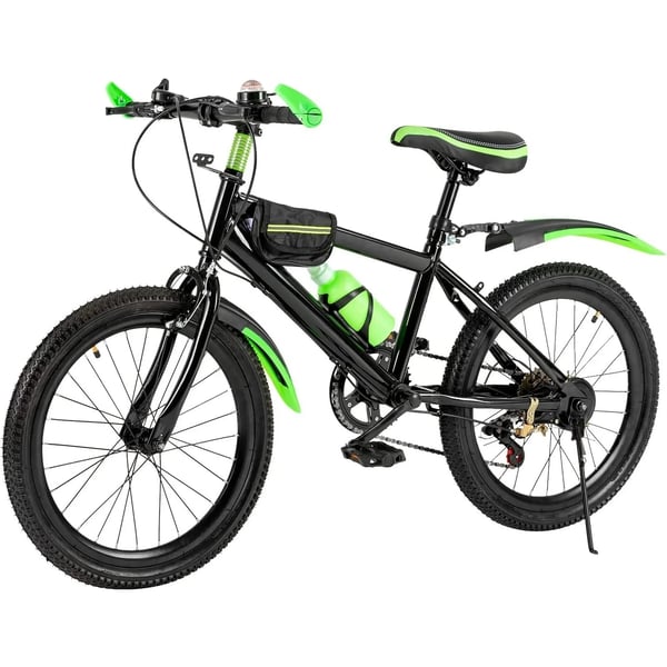 Lastenpyörä - MTB-maastopyörä - Renkaat 50 cm - 7 Vaihdetta - Vannejarru edessä, jalkajarru takana - Hiiliteräsrunko - Alumiinivanteet - 130–150 cm