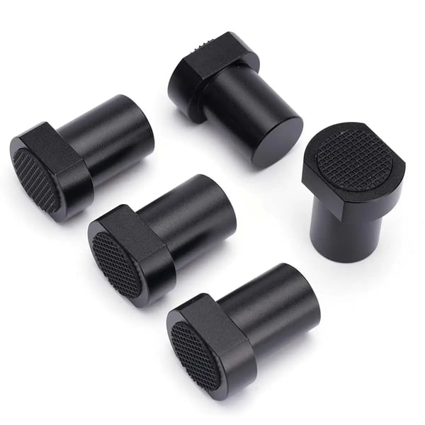 Penkkitappi/Bench Dog Puristin - Halkaisija 20 mm - Pikakiinnitys - Pöydän pysäytin/Rajoituspala - Liukuestetyyny - Koko 28×35 mm - Vihreä/Violetti
