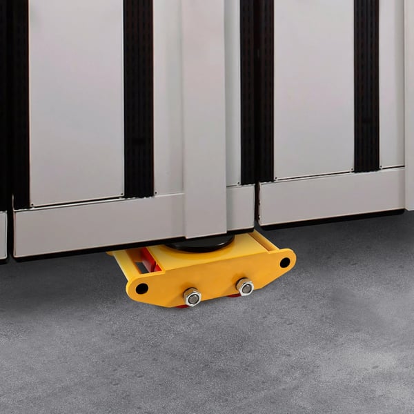 Industriel maskinskøjte, 360° roterende topplade, 6 t/13.200 lbs kapacitet, gul