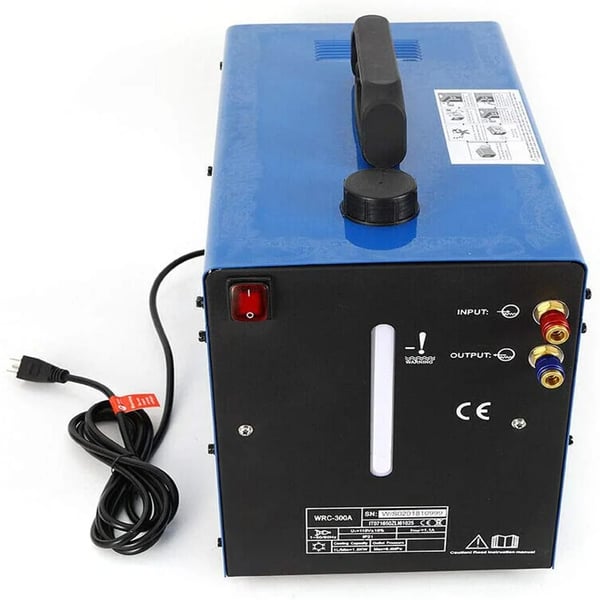Vandkøler til TIG-svejser - Industriel svejsekøler - 10 l beholder - 220 V 50 Hz - Pumpe 370 W - Køleeffekt 1,5 kW (1 l/min) - Bærbar - Rød