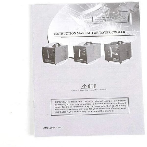 Vandkøler til TIG-svejser - Industriel svejsekøler - 10 l beholder - 220 V 50 Hz - Pumpe 370 W - Køleeffekt 1,5 kW (1 l/min) - Bærbar - Rød