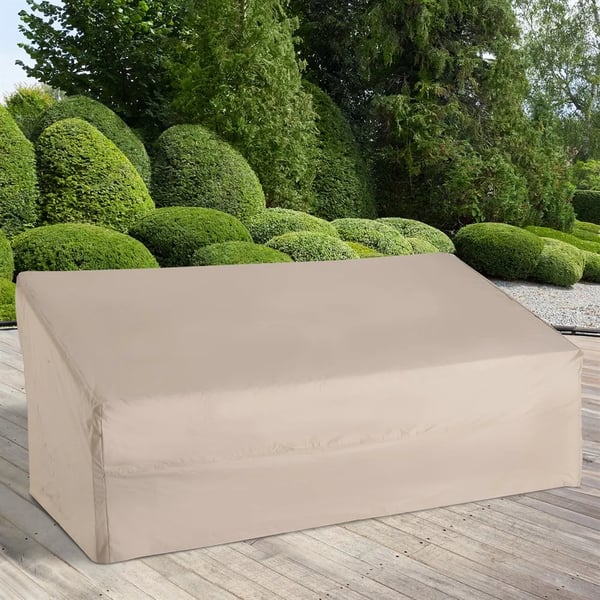 Möbelskydd - Överdrag för 3-sits trädgårdsbänk - Vattentät - 100% Polyester - 218×111×63/101 cm - Utomhus