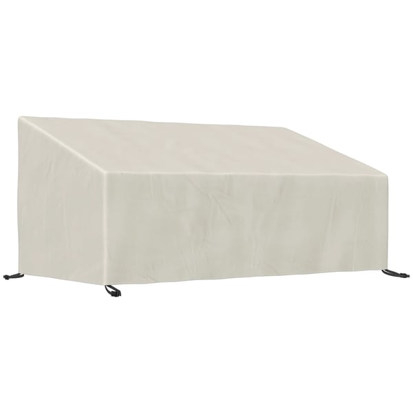 Möbelskydd - Överdrag för 3-sits trädgårdsbänk - Vattentät - 100% Polyester - 218×111×63/101 cm - Utomhus