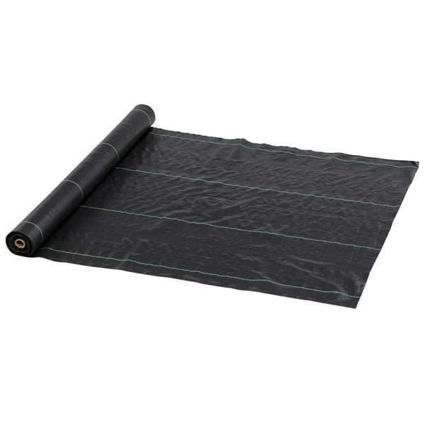 Ogräsduk - Markväv - Gramvikt 60 g/m² - Polypropylen PP - Storlek L - Svart